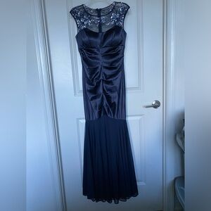 Navy blue dress XSCAPE size 4P